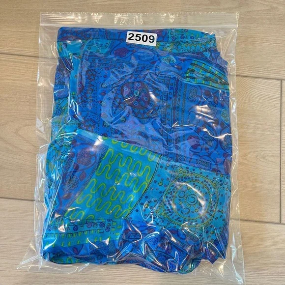 Scarlett Paisley Patchwork Maxi Dress Button Front Sleeveless Blue Size 14 - Picture 8 of 8